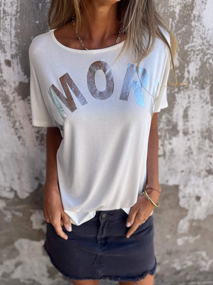 Hot Stamped Lettering T-shirt