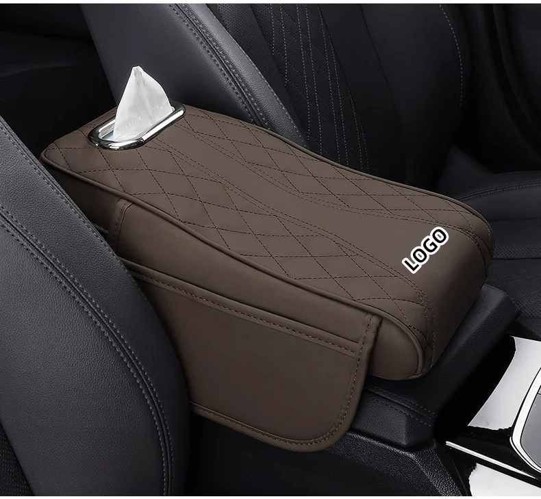 Car multifunctional height increasing and enlarged style armrest box mat