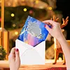 12pcs Snow Animals DIY Diamond Painting Greeting Cards with Envelopes