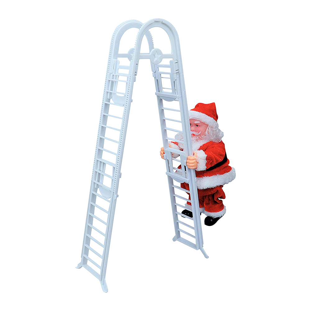 

Electric Climbing Ladder Santa Claus with Music Christmas Tree Ornament, 501 Original