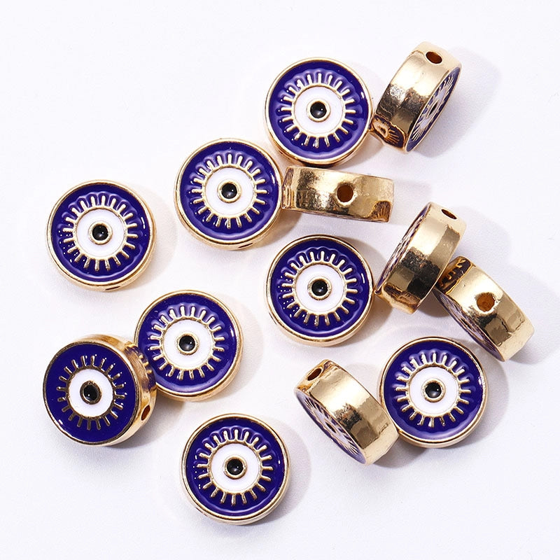 20 PCS/Package 12mm Alloy Devil’s Eye Jewelry Accessories