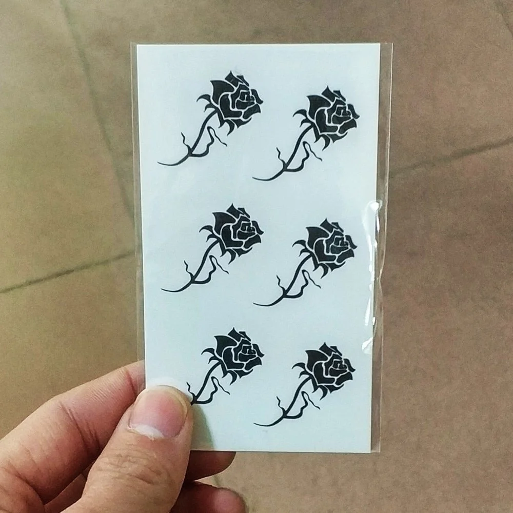 Temporary Tattoos sticker music Note Love guitar record headset tatto Water Transfer fake flash tatoo for woman man