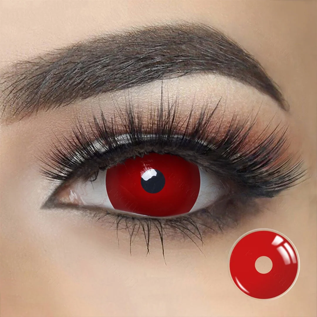 Blood Red Mini Sclera Contacts