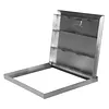 [US Local Warehouse] Stainless Steel Manhole Cover 26.97x23.62in Access Hatch Door with Handle Septic Tank Lid for Cellars Basement Patio Yard Window Well