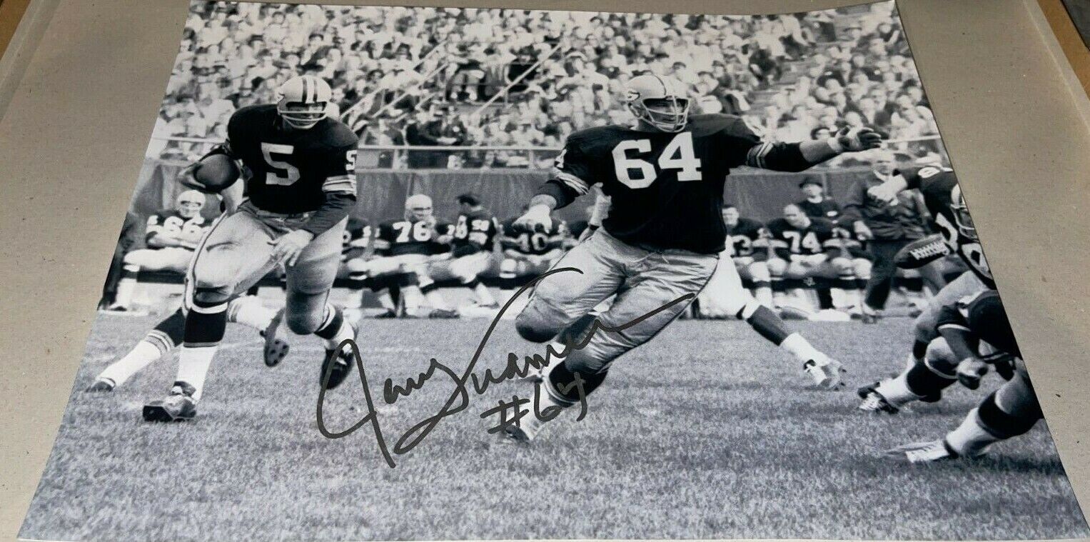 Jerry Kramer Hofer Green Bay Packers Signed 11x14 Autographed Photo Poster painting COA 3