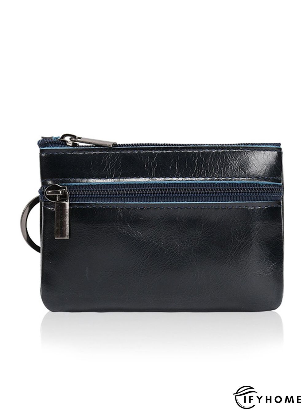 Cowhide Wax Leather Retro Simple Coin Purse | IFYHOME