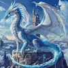 Dragon-11CT/14CT Stamped Cross Stitch 45*45cm tapestrymarket