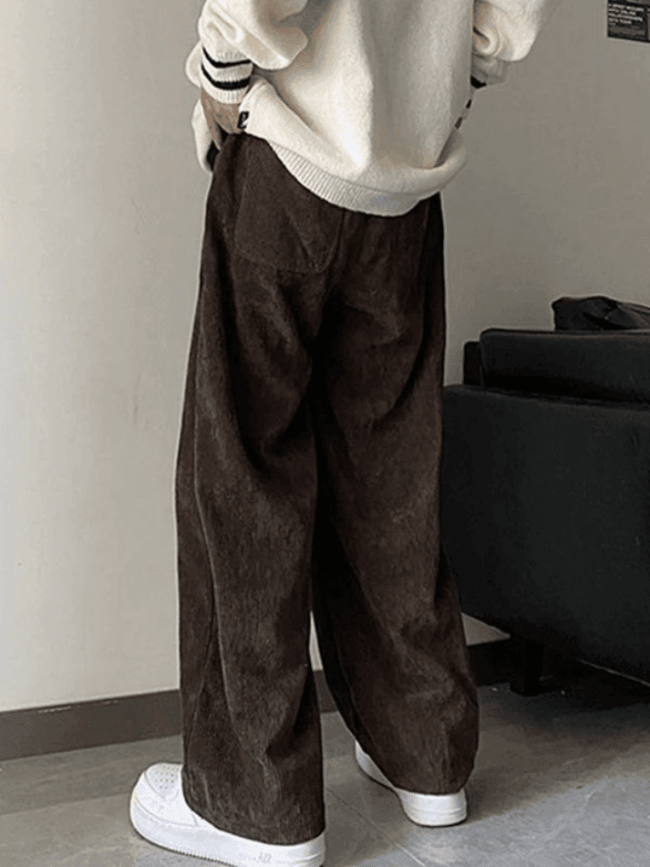 Aonga - Men's Corduroy Solid Casual Pants