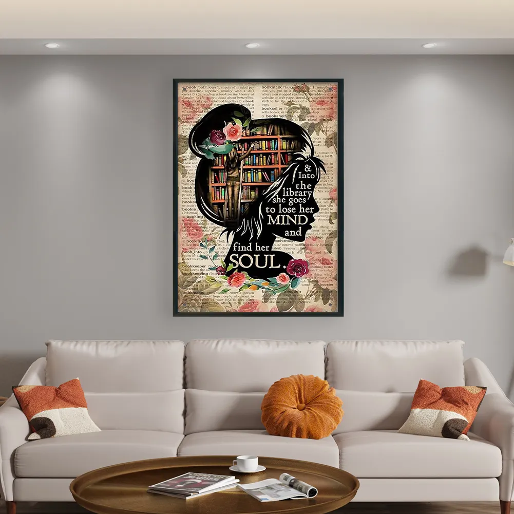 11CT Full Stamped Cross Stitch - Girl(Canvas|45*65CM)