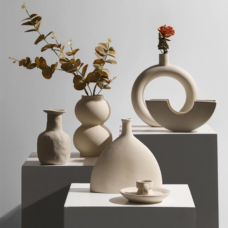 Hygge Abstract Ceramic Vase