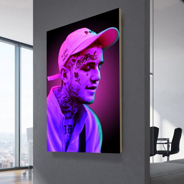 Lil Peep pink Canvas Wall Art