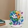 DIY Lion Acrylic Diamond Painting Desktop Ornaments