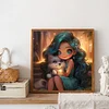 Diamond Painting -DIY Round Drill Green Hair Girl