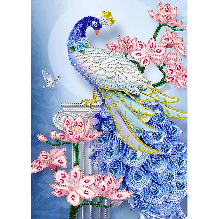 Partial Drills Special-shaped Drill Diamond Painting - Peacock - 30*40cm