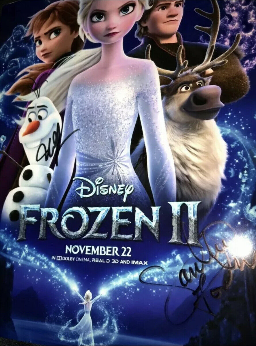 Disney Frozen Cast Signed Photo Poster painting Poster Groff Fontana Elsa Musical Movie