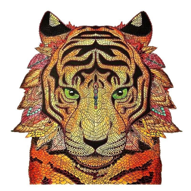 Jeffpuzzle™-JEFFPUZZLE™ Tiger head Jigsaw Puzzle
