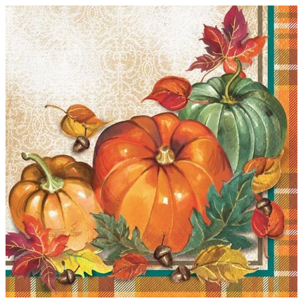 

30*30CM - Round Drill Diamond Painting - Pumpkin, 501 Original