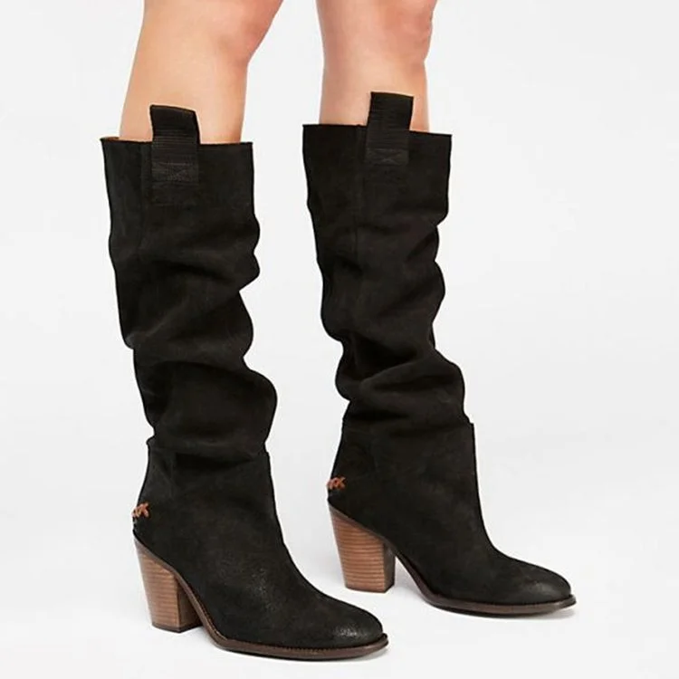 Coachella Festival Boots Fall/Winter Knight Boots High Heels Long Boots