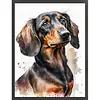 Dachshund Dog-11CT Stamped Cross Stitch 40*53cm tapestrymarket