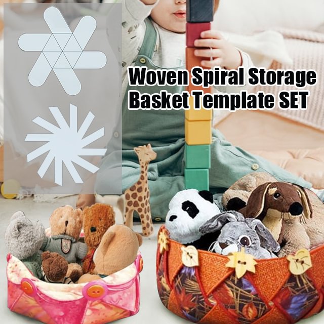 Woven Spiral Storage Basket Template （With Instructions）