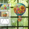 (US Only)Hot Air Balloon 2D Flat DIY Diamond Art Pendant Wall Decor for Home & Windows