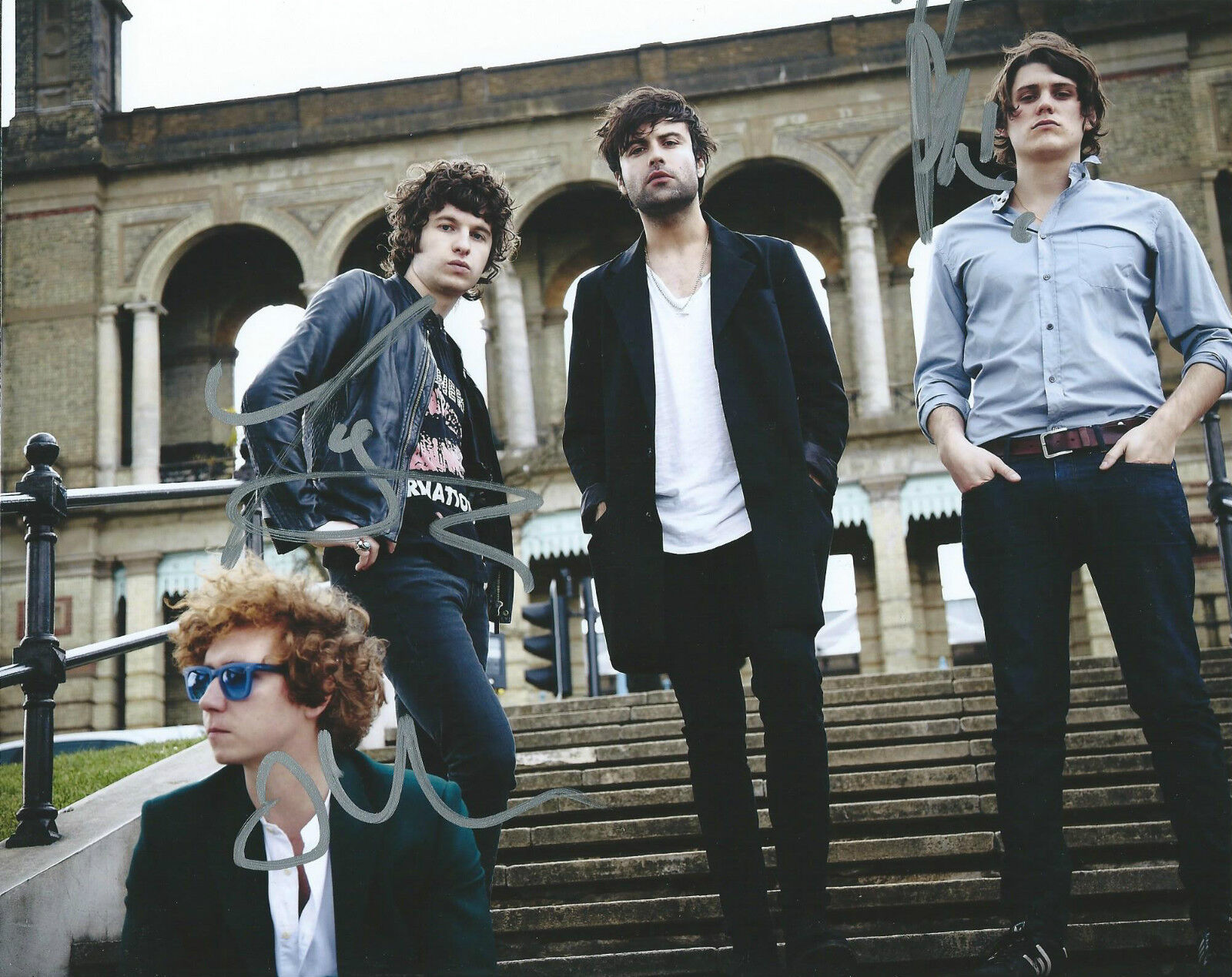 **GFA British Rock Band *THE KOOKS* Signed 8x10 Photo Poster painting K4 COA**