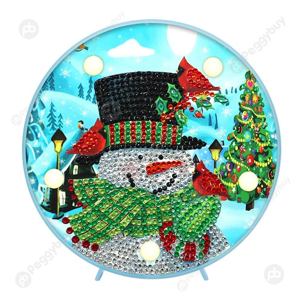 

Xmas Snowman-DIY Creative Diamond LED Lamp, 501 Original