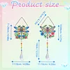2pcs Dragonfly Diamond Painting Double-sided Crystal Window Suncatcher Craft Set Birthday Gifts Home Garden Decor Hanging Kit