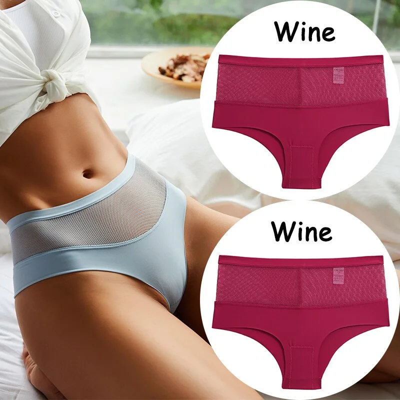 Billionm Lace Panties High Waist Women's Underwear Mesh Perspective Sexy Panties Female Briefs Girls Intimates Sexy Lingerie