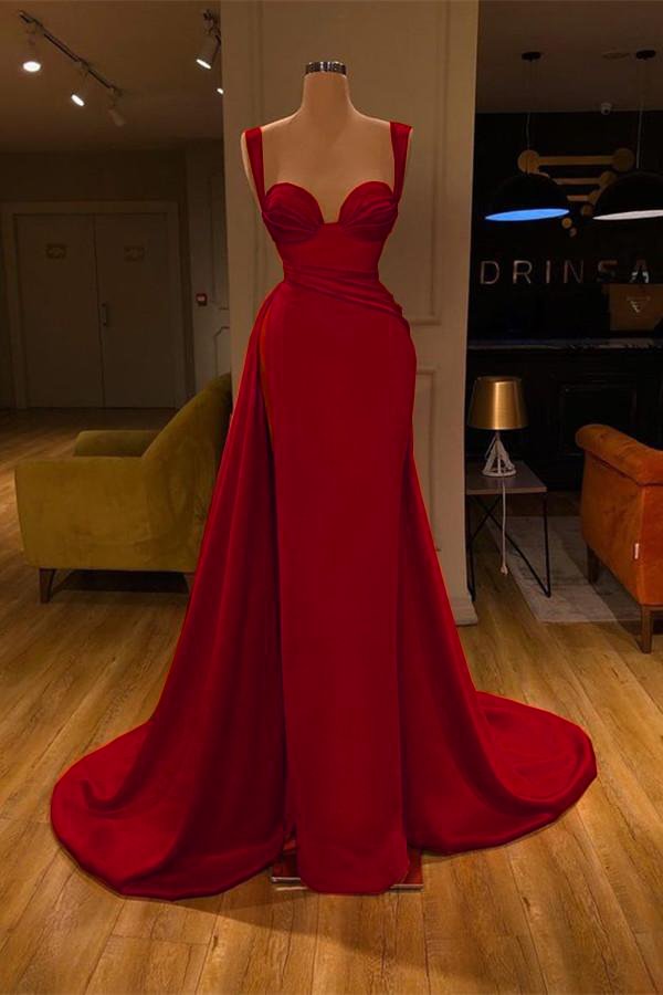 Gorgeous Sweetheart Long Slit Prom Dress Mermaid Sleeveless PD007