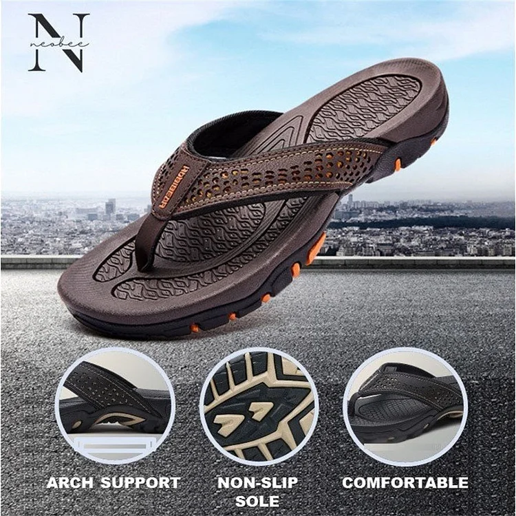 RAFAEL - MEN ARCH SUPPORT COMFORT CASUAL LEATHER SANDALS