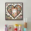 (Multi-Style) Love Shell Beach Colorful Town Cat Dog-11CT Stamped Cross Stitch 40*40/50*50cm