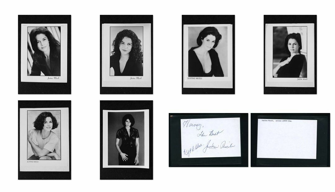 Justine Miceli - Signed Autograph and Headshot Photo Poster painting set - NYPD Blue