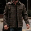 Men's Classic Plaid Insulated Wool Blend Jacket