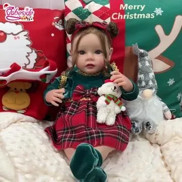 Babeside Christmas Daisy 17'' Reborn Baby Doll Smiling Adorable Girl