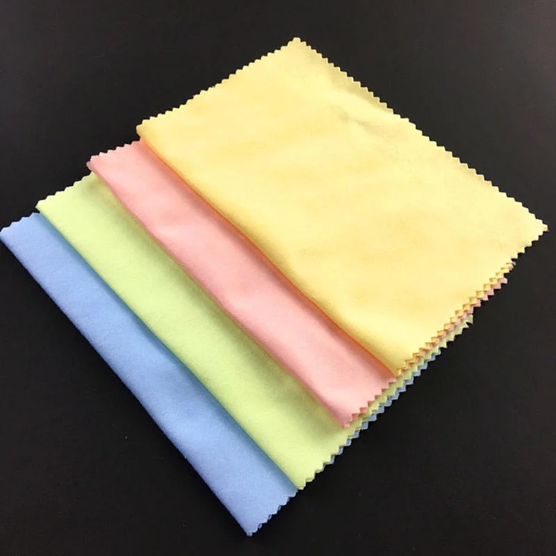 10 Pcs/lots Glasses Cleaner 15*15cm Microfiber Eyeglasses Glasses Cleaning Cloth for Lens Phone Screen Cleaning Wipes