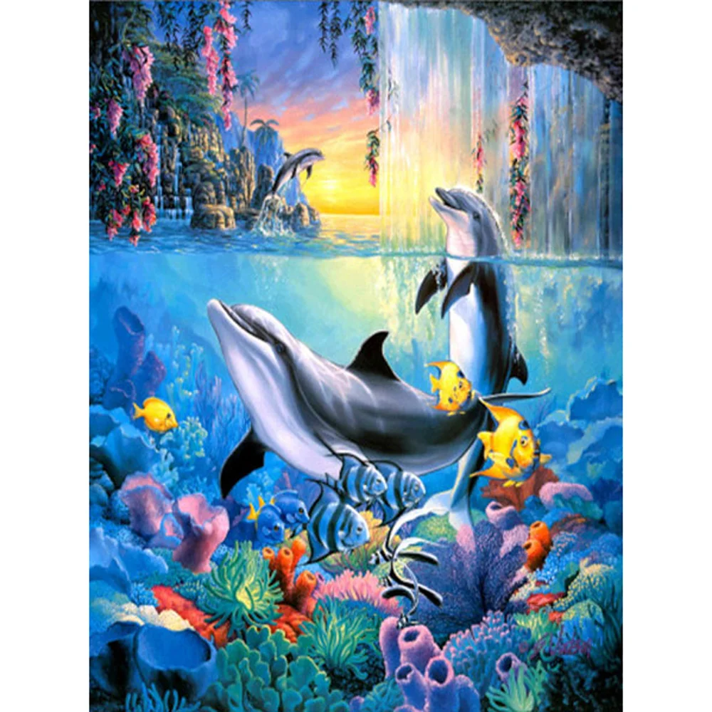 Diamond Painting - Full Round/Square Drill - Undersea Wolrd(30*40 - 50*60cm)
