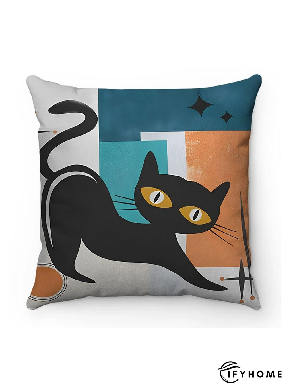 Super Soft Short Plush Cat Throw Pillowcase | IFYHOME