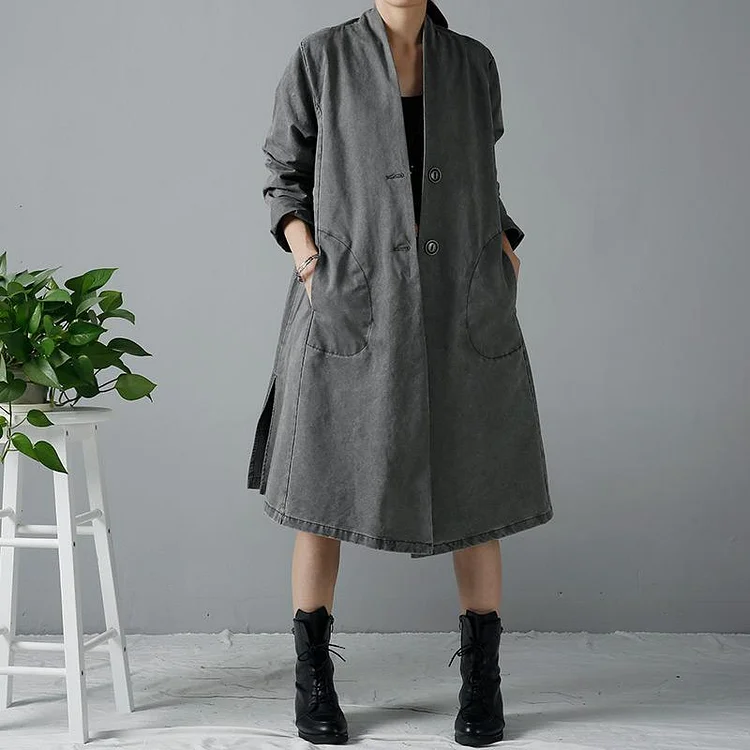Plus size women winter coats khaki cardigans