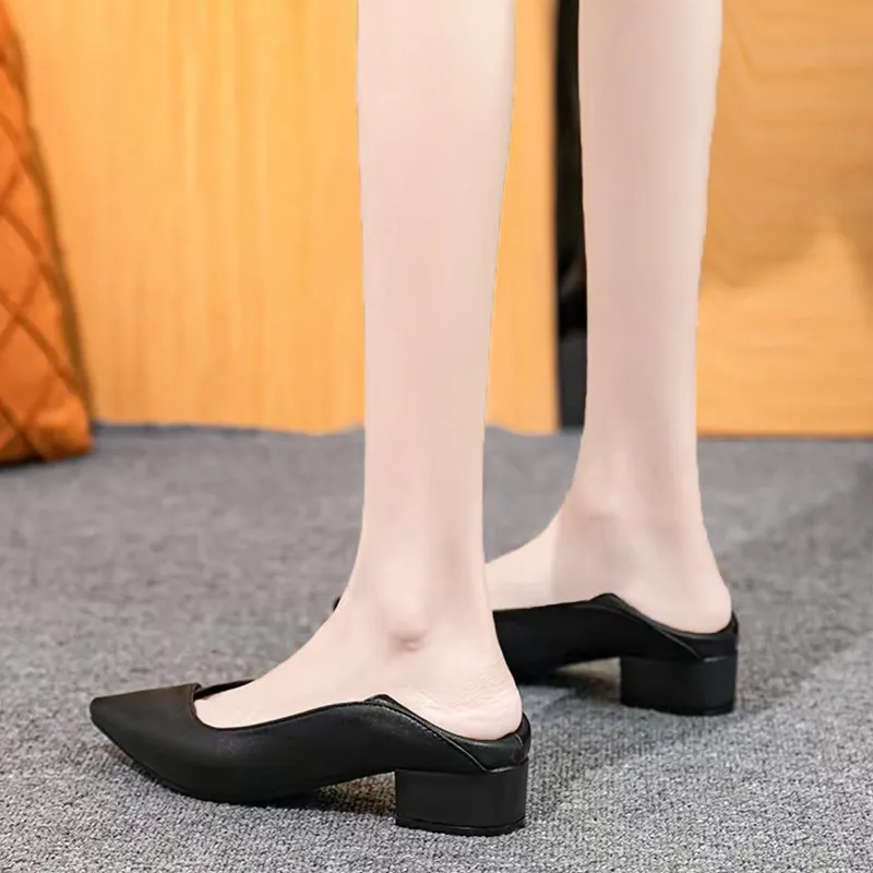 Breakj Breakj Single Shoes Women 2025 Work Clothes To Work Shoes Coarse Heel Do Not Tired Women Shoes Professional Work Shoes Women Black