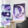 Moon Cat  | Crystal Rhinestone  | Full Round Diamond Painting Kits