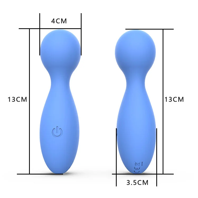 Mini Av Stick Silicone G-spot Vibrator Vagina Clit Nipple Massagers Stimulators Rosetoy Official