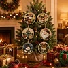 6pcs DIY Pearl Diamond Painting Christmas Tree Hanging Ornaments