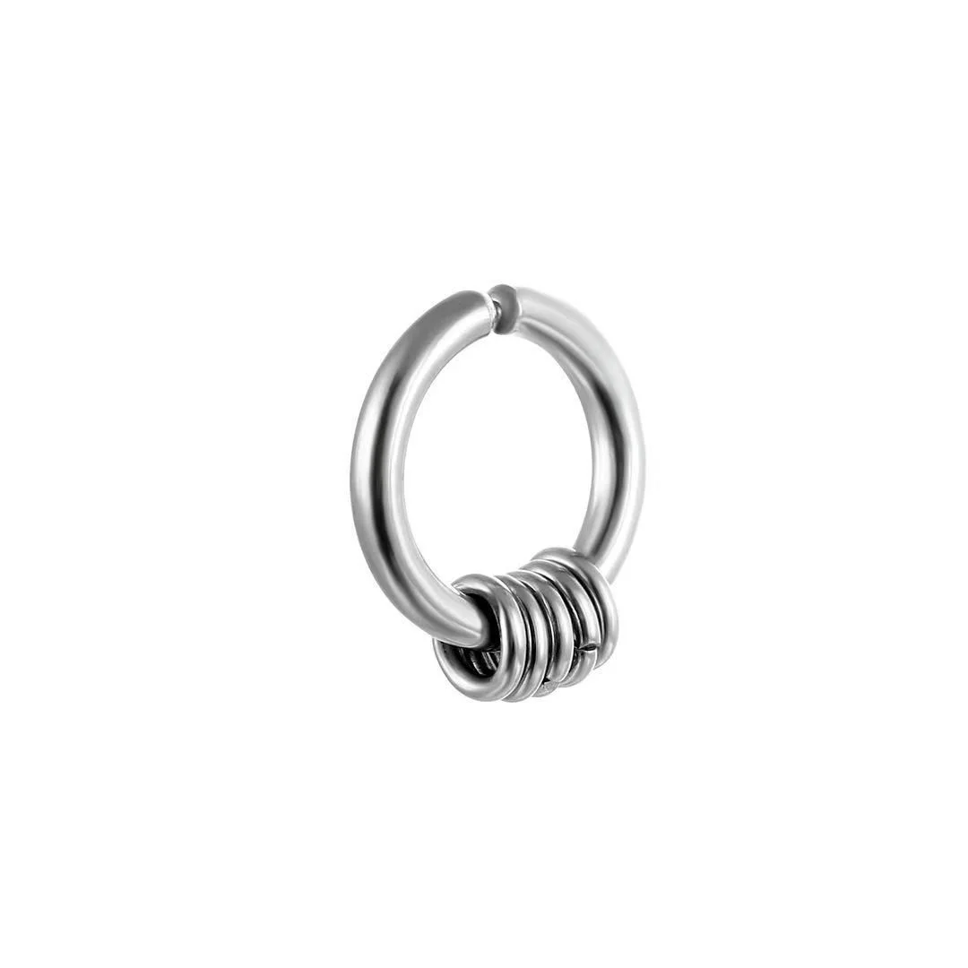 Street Hip Hop Earrings Men's Titanium Ear Clips