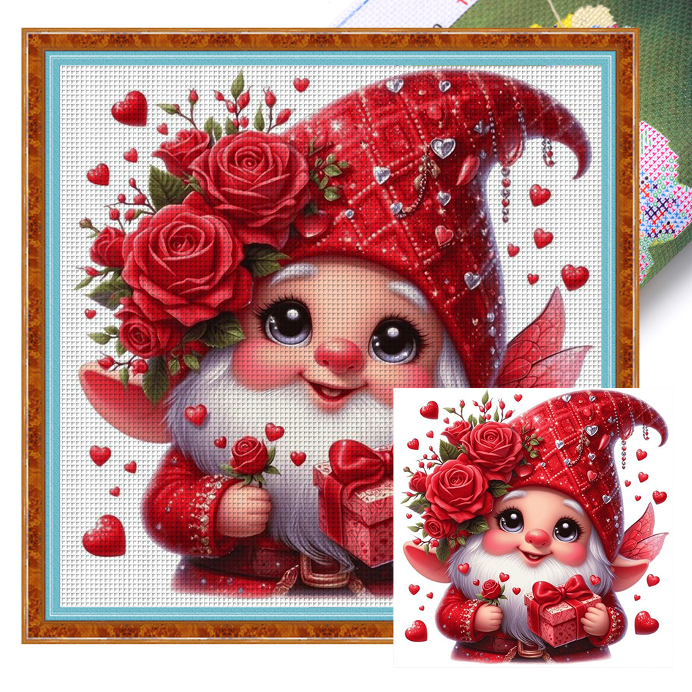 Valentine'S Day Tree Spirit Full 11CT Pre-stamped Canvas(40*40cm) Cross Stitch