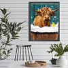 >SALE<5D DIY Full Round Drill Diamond Painting Cattle Kit Home Decoration Art Craft