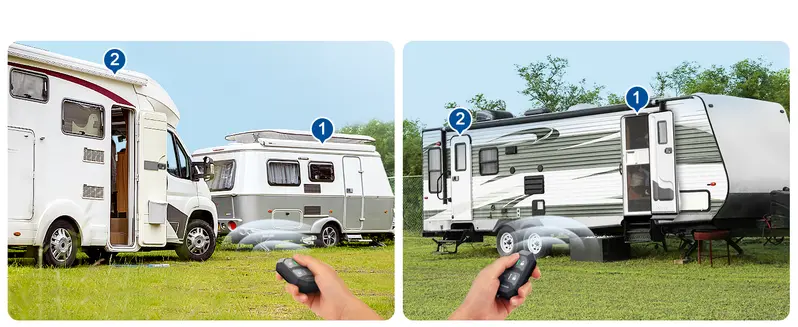 Product Introduction of ONNAIS RV Door Lock Replacement – RV Keyless Entry Door Lock with 10 Digits Keypad. Dual-Door Remote Control and Backup Key. Fits Most RVs for Secure and Convenient Travel. 4