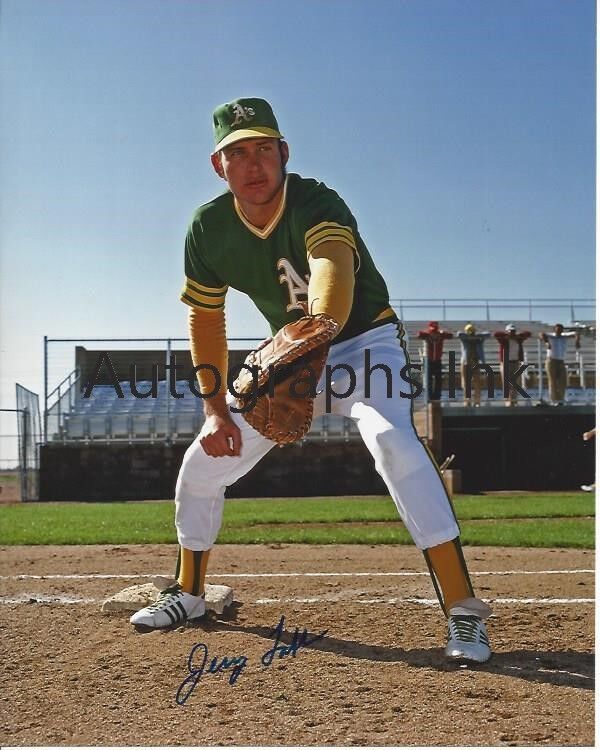 Jerry Tabb autographed 8x10 Oakland A's Private Signing Topps #2