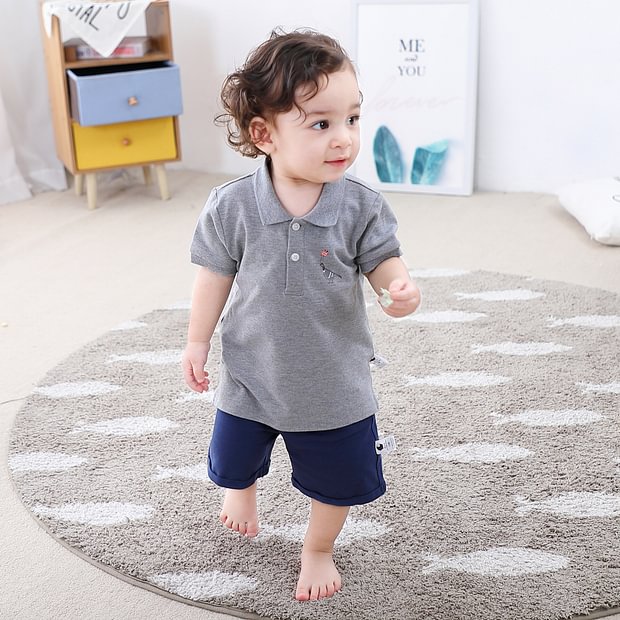 COTTON FAIRY Newborn Baby Boys Dinosaur Rompers 3D Tale Summer Outfits