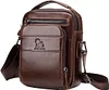 BAIGIO Leder Umh&auml;ngetasche Herren Schultertasche Vintage M&auml;nner Tasche Crossbody Bag Herrentasche zum Umh&auml;ngen Ledertasche mit Abnehmbarem Gurt f&uuml;r Business Arbeit Reise